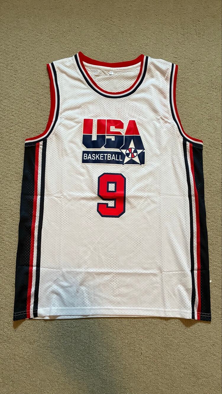 1992 USA #9 Basketball Jersey Large